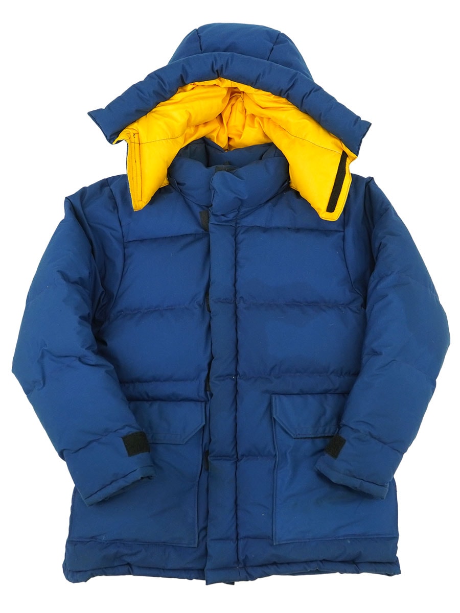 茶タグ 80s ノースフェイス ブルックスレンジ usa製　Lサイズ 80's 茶タグ THE NORTH FACE ブルックスレンジ ネイビー×イエロー 表記