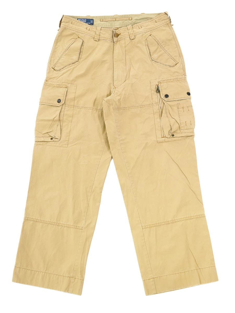 RRL ベージュ カーゴパンツ 正規取扱店] RRL Ralph Lauren (ダブル アールエル ラルフローレン