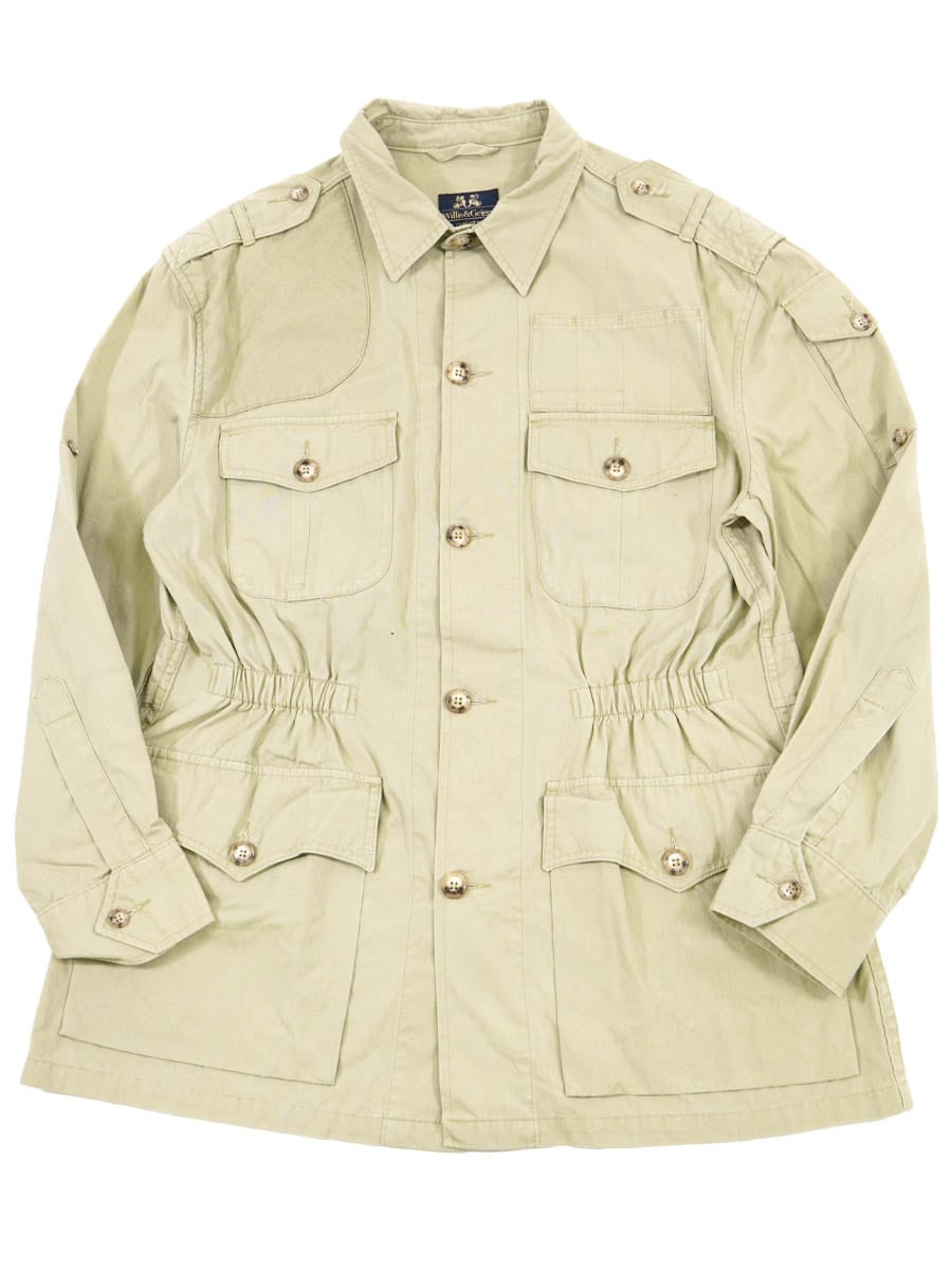 90's WILLIS & GEIGER THE HEMINGWAY ブッシュジャケット ベージュ 表記(M) USA製