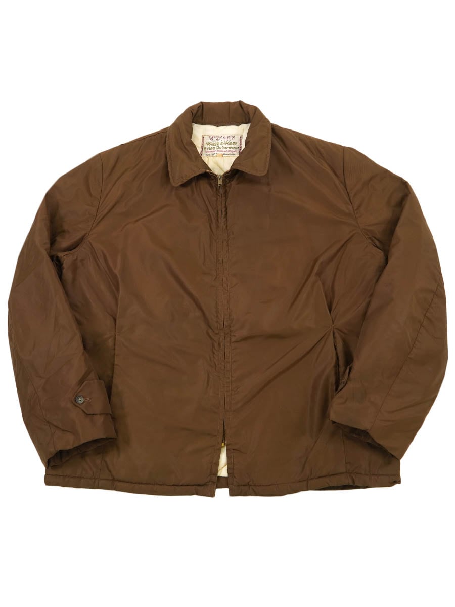 60's McGREGOR 裏キルティング ナイロンジャケット ブラウン 表記(46)