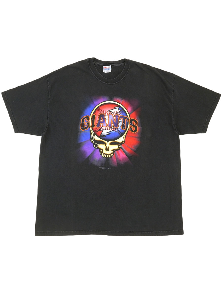 90's Hanes グレイトフル・デッド ''GIANTS'' プリントTシャツ ブラック 表記(XXL)