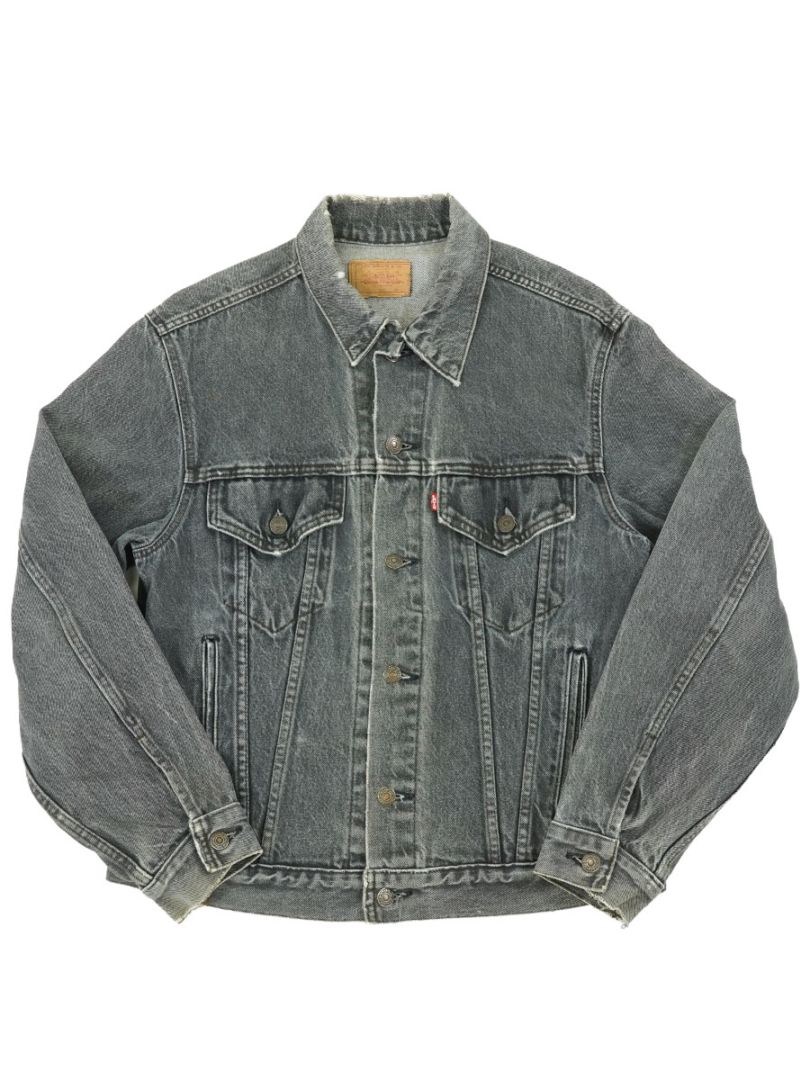 白タグ 英国製 Levi’s 70506 先染め黒 M#791 80's～ Levi's 70506 先染めブラック デニムジャケット 実寸(38位) USA