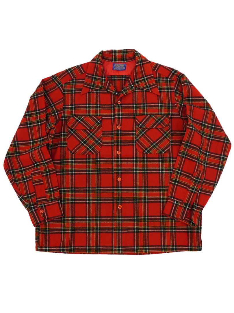 Pendleton ペンドルトン　ボードシャツ 赤黒　　シャドーチェック L 中古・古着通販】PENDLETON (ペンドルトン) 80'S チェックボードシャツ