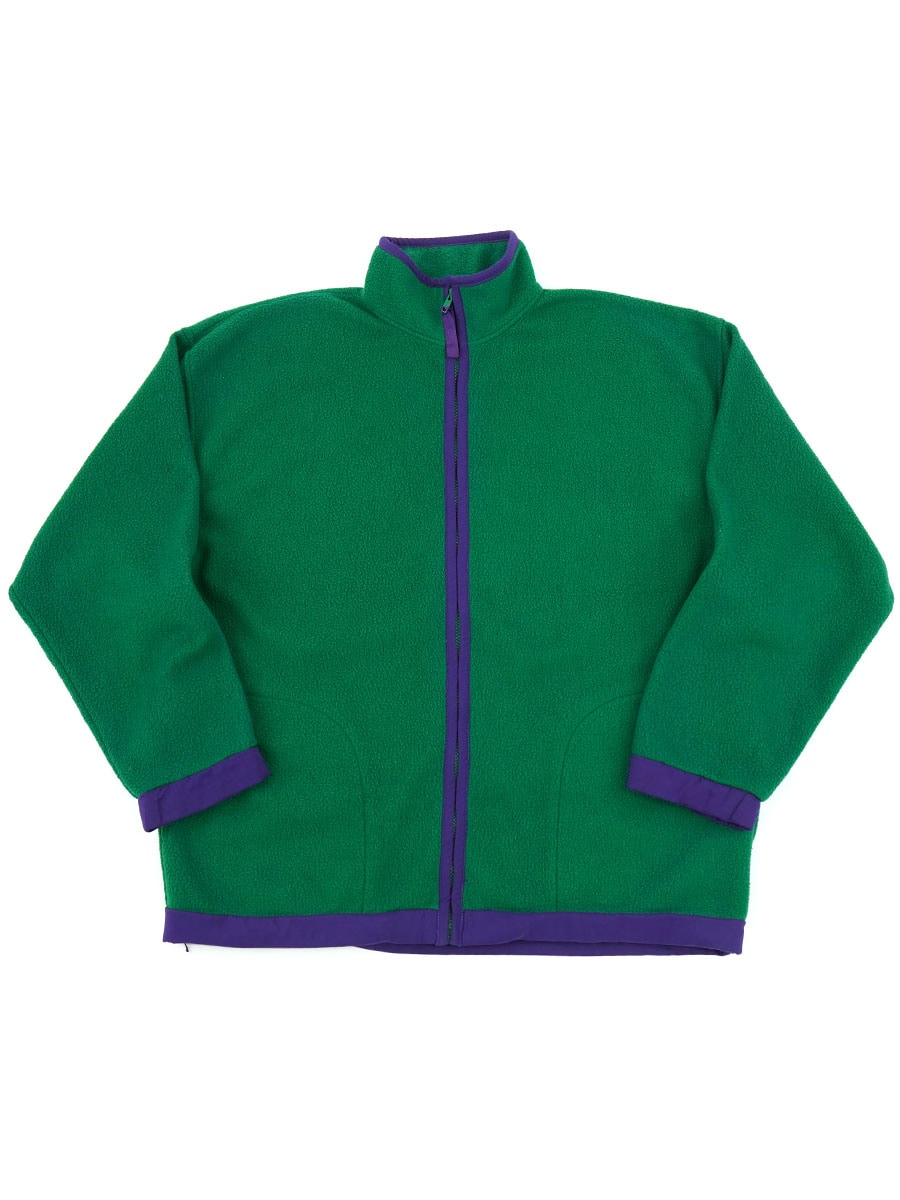 90's OLD GAP フリースJKT 表記(L) Green×Purple