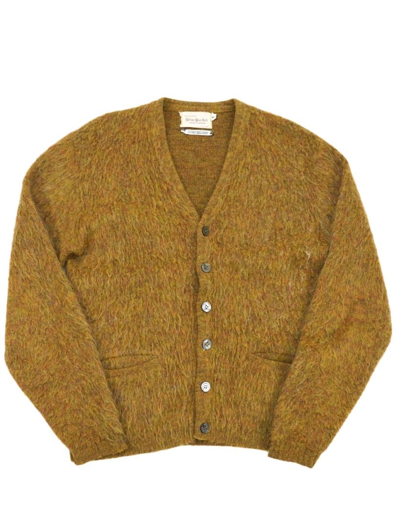 60's Brian Mat Neil アクリル×モヘア ニットカーディガン ミックスカラー 表記(M)