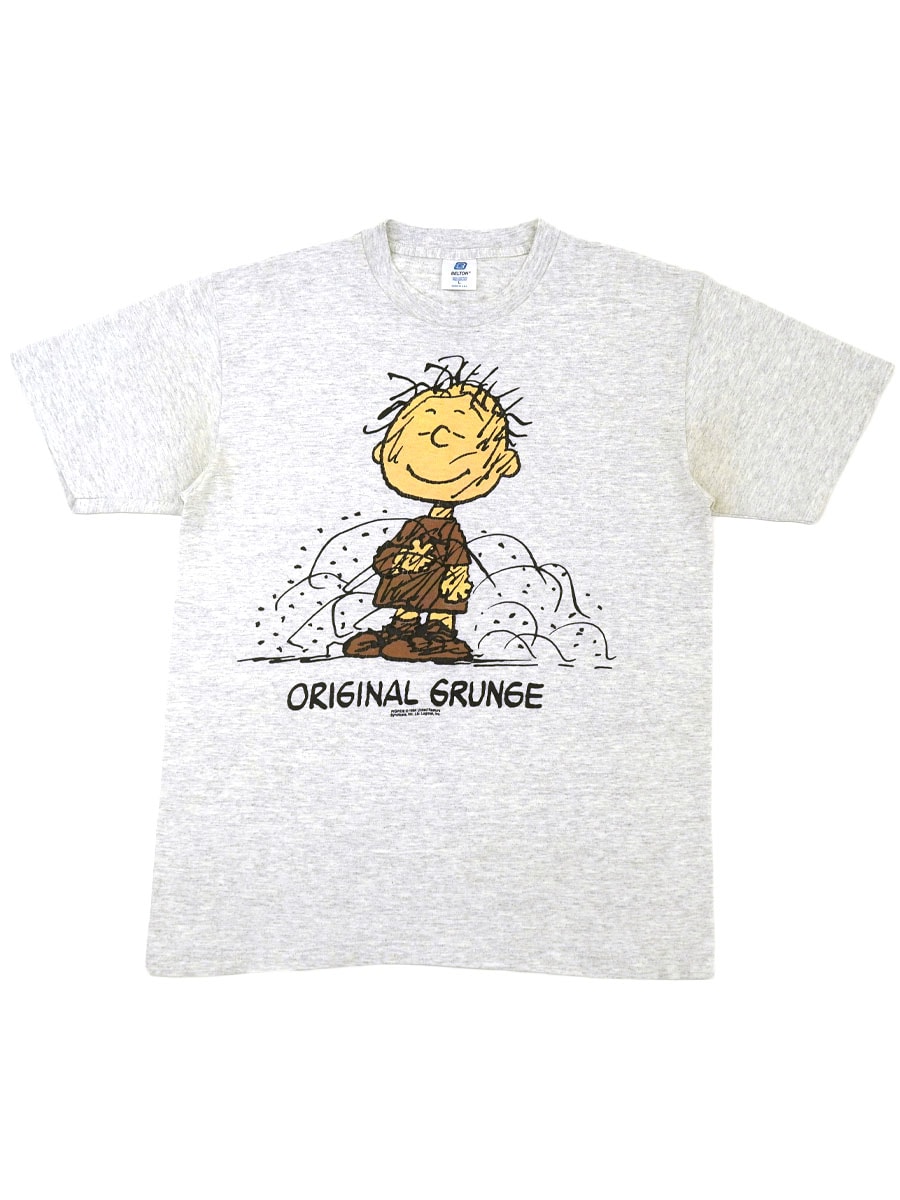 90's BELTON ピッグペン ''ORIGINAL GRUNGE'' 両面プリント Tシャツ グレー 表記(L) USA製