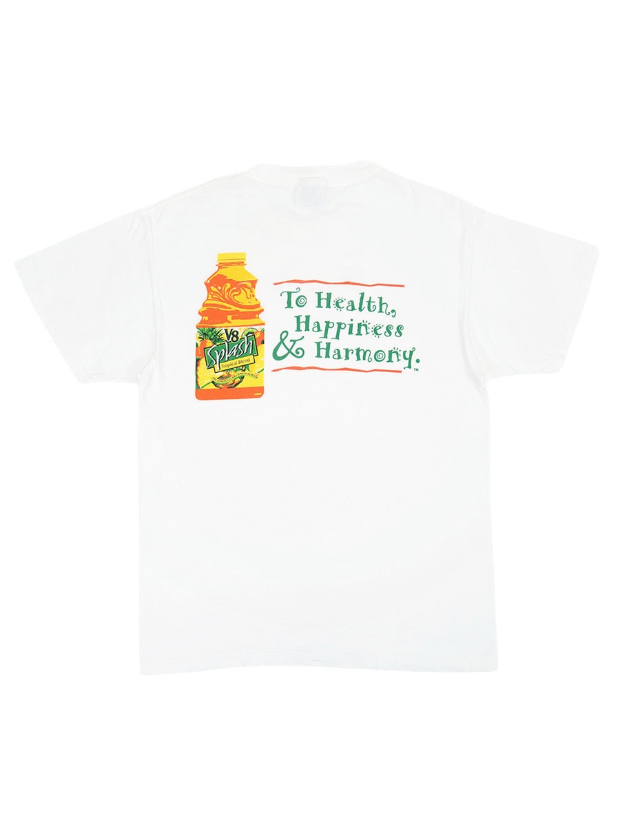 00's Hanes ''V8 Splash/To Health, Happiness & Harmony'' 両面プリントTシャツ 表記(L)