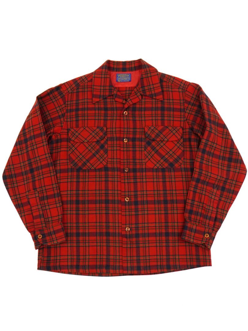 ペンドルトン ボードシャツ 赤紺 メキシコ製 チェック 美品 60's ペンドルトン レッドチェック ボードシャツ 表記(M) | NEW ITEM