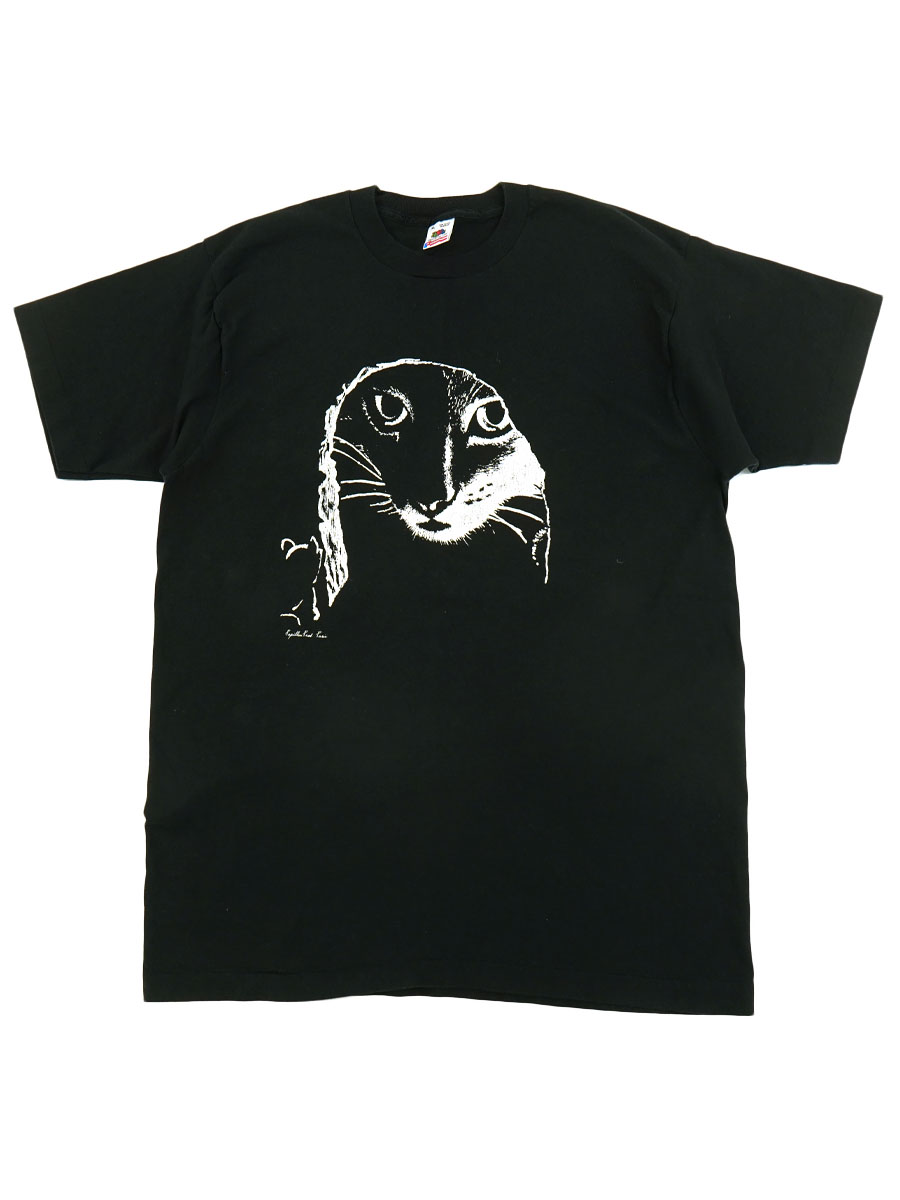 90's FRUIT OF THE LOOM ''CAT'' Tシャツ 表記(XL) USA製