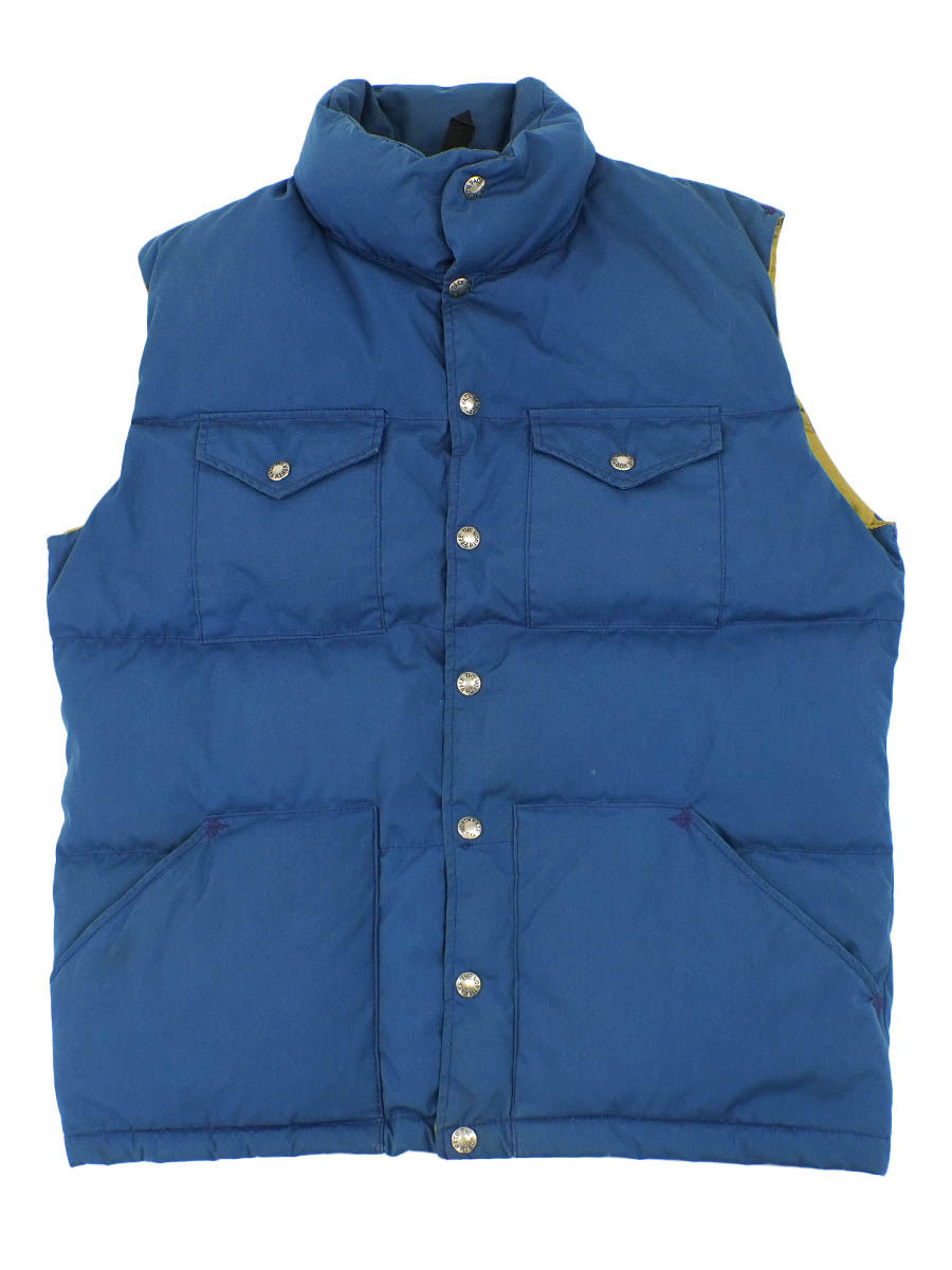 THE NORTH FACE ネイビー ダウンベスト XS 茶タグ 80's 茶タグ THE NORTH FACE ダウンベスト ネイビー 表記(M) | NEW