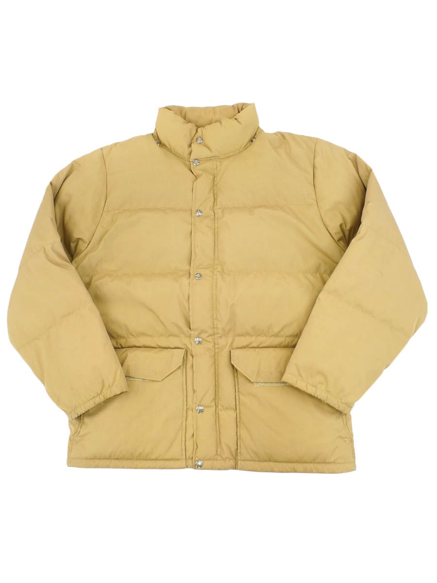 80's 茶タグ THE NORTH FACE ダウンジャケット ベージュ 表記(M) USA製