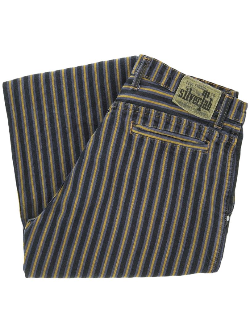 90's Levi's Silver Tab ''chinos'' ストライプパターン チノパンツ 実寸(32.5x30位)