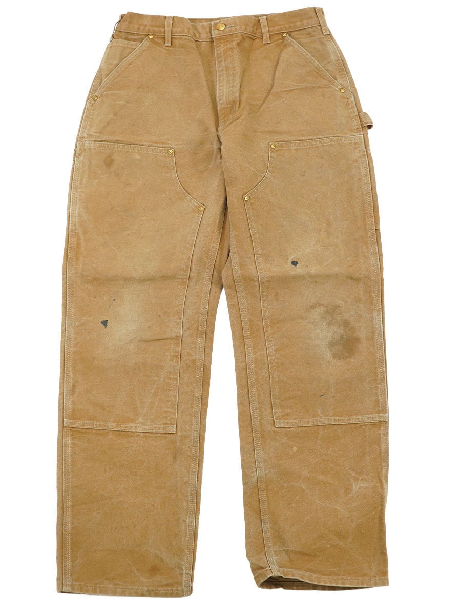 カーハート ダブルニー ダックペインターパンツ ブラウン 表記(34x32