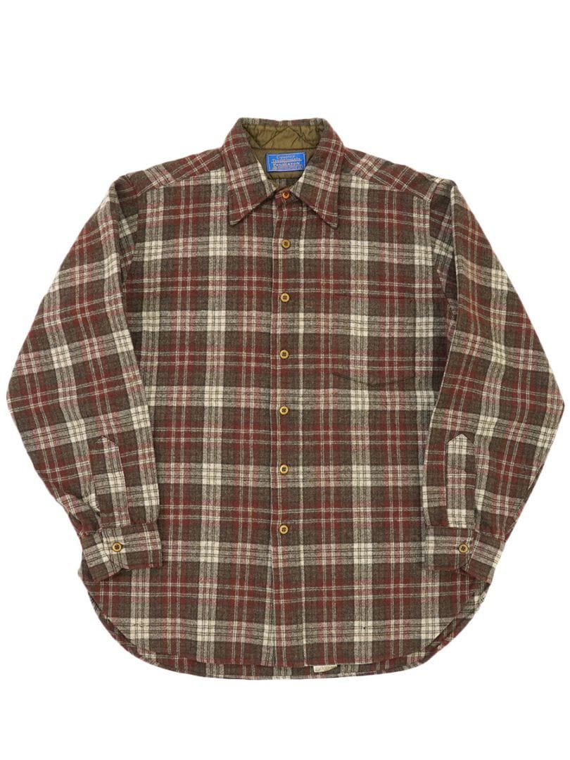 70's ペンドルトン Country Traditional ラウンド型 ウールシャツ 表記