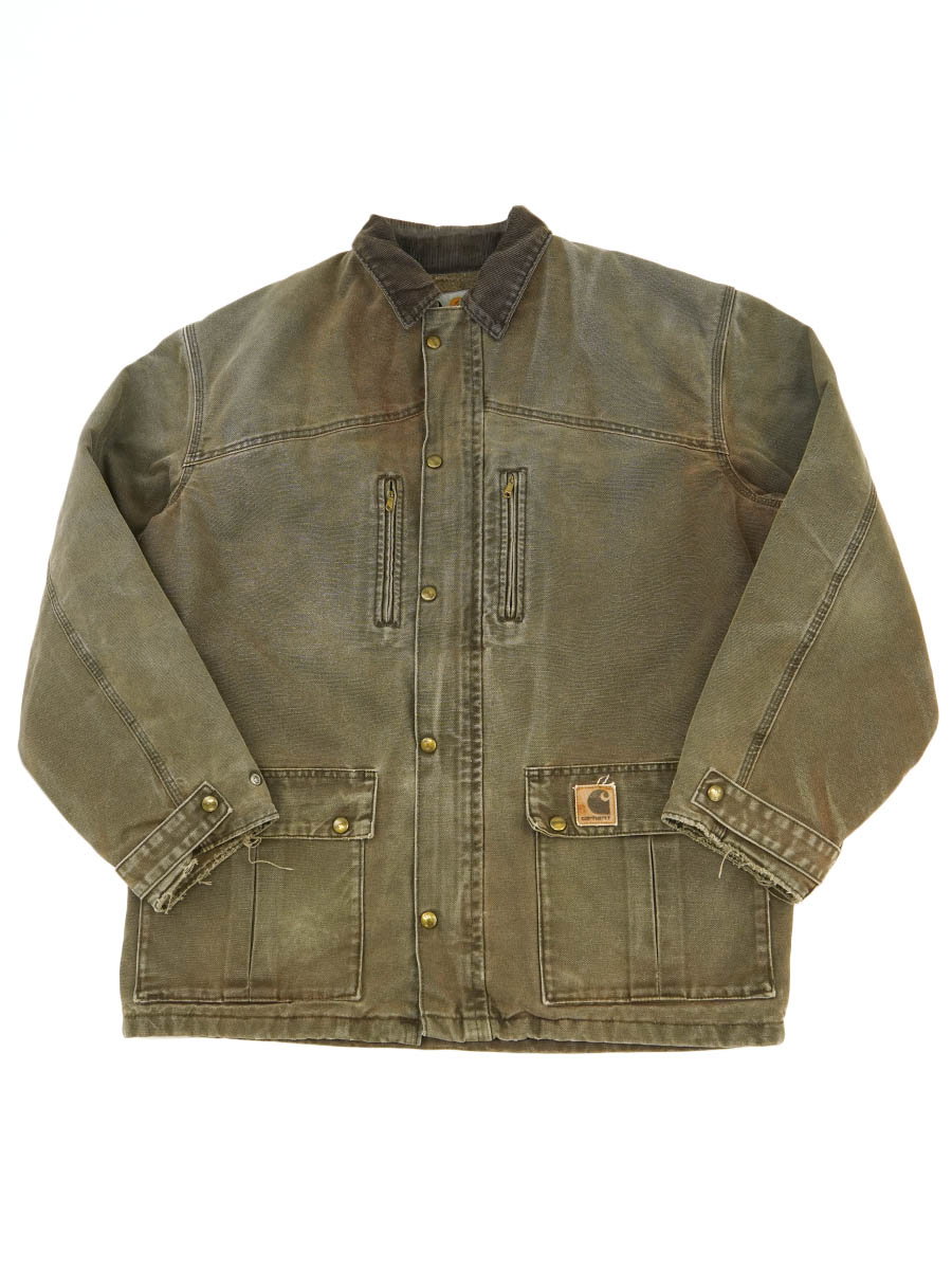 カーハート ブランケットライナー ダックマウンテンコート ブラウン 実寸(XL位)