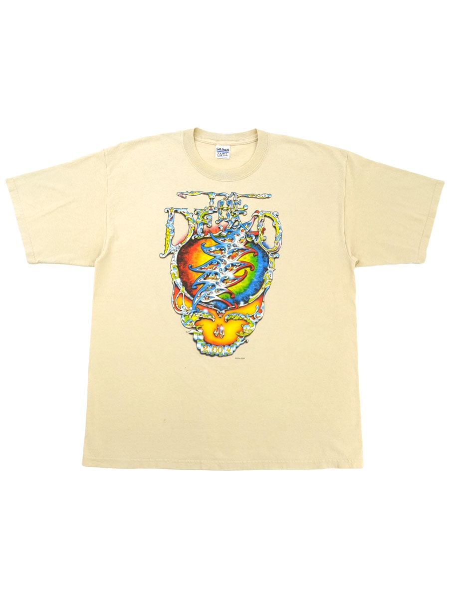00's GILDAN グレイトフル・デッド ''THE DEAD 2004'' 両面プリント Tシャツ ライトベージュ 実寸(XL位)
