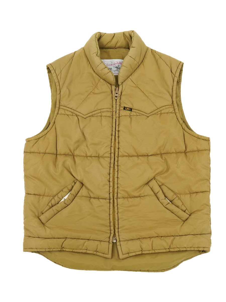 70's Lee STORM RIDER 中綿ベスト カーキ 表記(M) ASIS