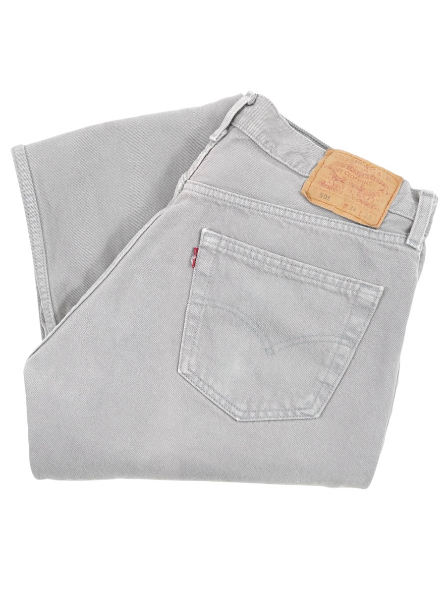 L.G.B. サイズ30 グレーデニムパンツ 90's Levi's 501 オリジナル カラーデニムパンツ グレー 表記(34x30