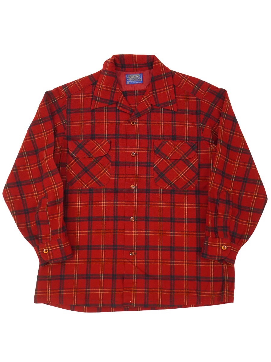 n*o様 Pendleton ペンドルトン 赤チェック ボードシャツ　Mサイズ 60's ペンドルトン 赤チェック ボードシャツ 表記(M) | NEW ITEM