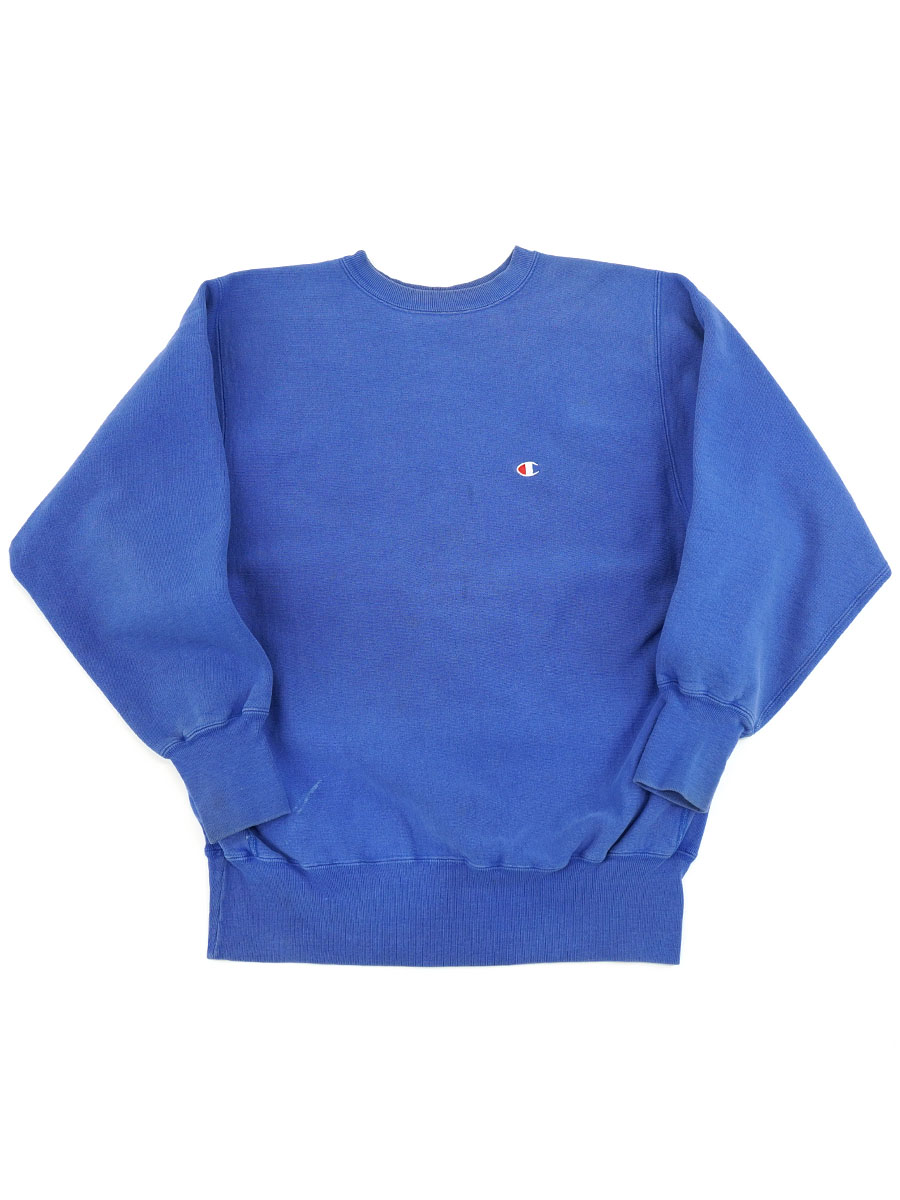 90's 刺繍タグ チャンピオンRW 無地 ロイヤルブルー 表記(XL) USA製