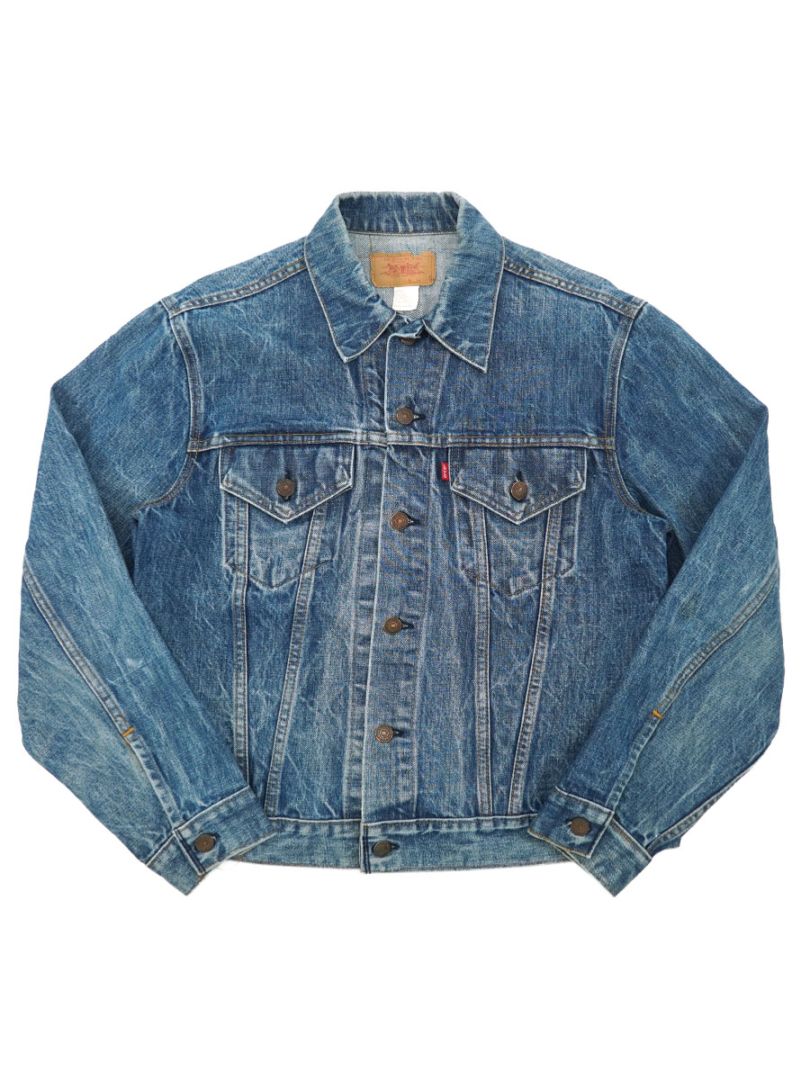 70's Levi's 70505 スモールe デニムジャケット 縦落ち 表記(44)