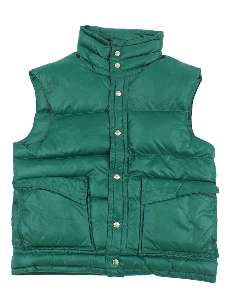 70's Holubar リップストップ ダウンベスト グリーン 表記(M)