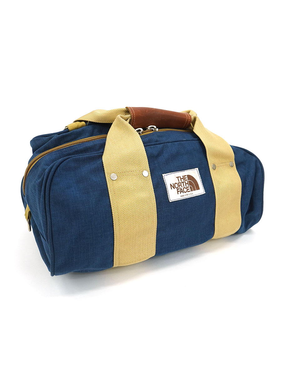 80's 茶タグ THE NORTH FACE ナイロンボストンバッグ ネイビー USA製