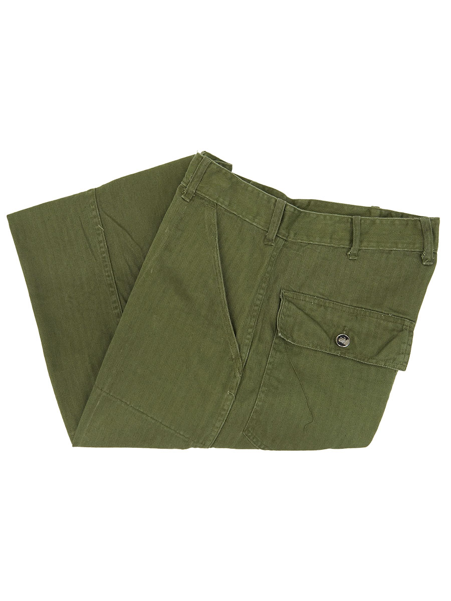 初*者様 50s US ARMY ベイカーパンツ 13スター WALDESジップ 50's～ U.S.ARMY 13スターボタン HBT ベイカーパンツ ジッパーフライ