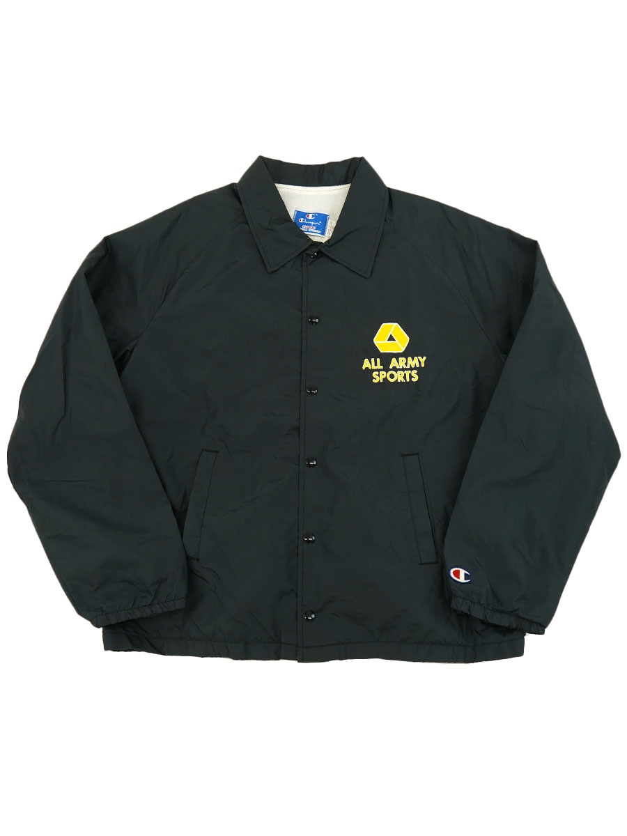 90's チャンピオン ''ALL ARMY SPORT'' ナイロンコーチJKT BLK 表記(XL