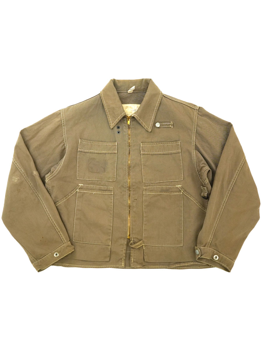 50's MASLAND フィッシングジャケット モカブラウン 実寸(40位