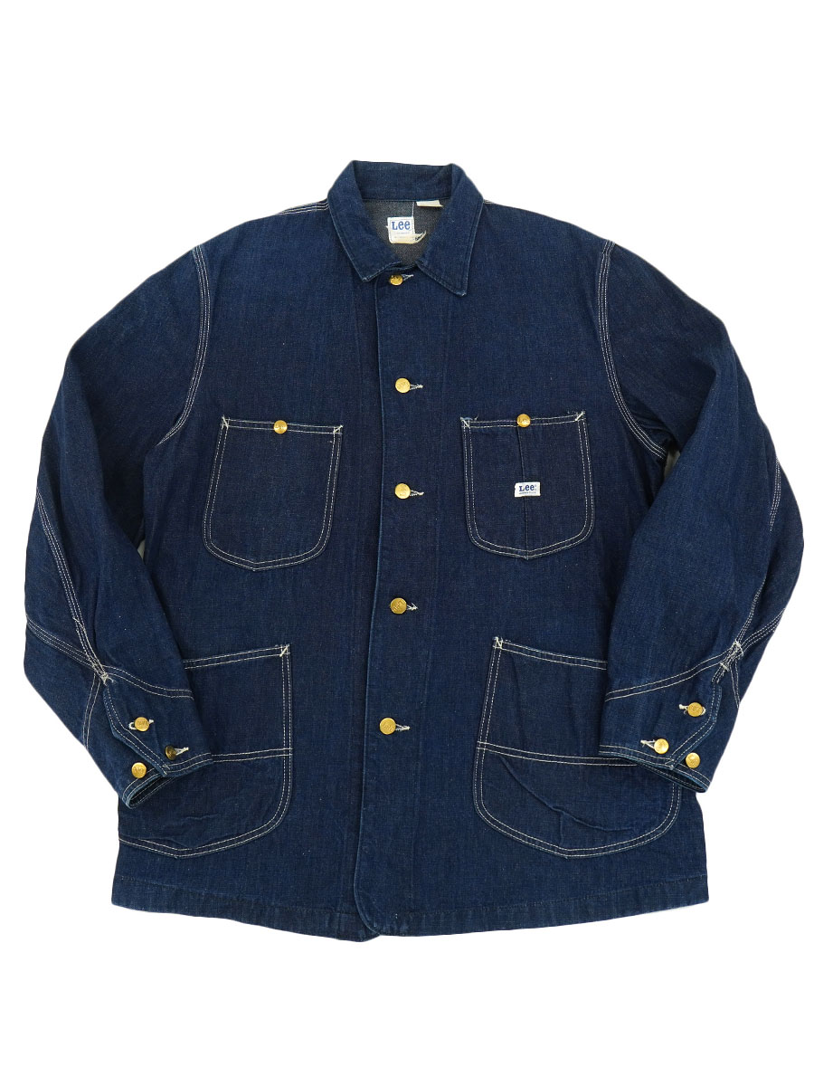 70's Lee プリントタグ デニムカバーオール 実寸(40位) 濃紺極上 | NEW