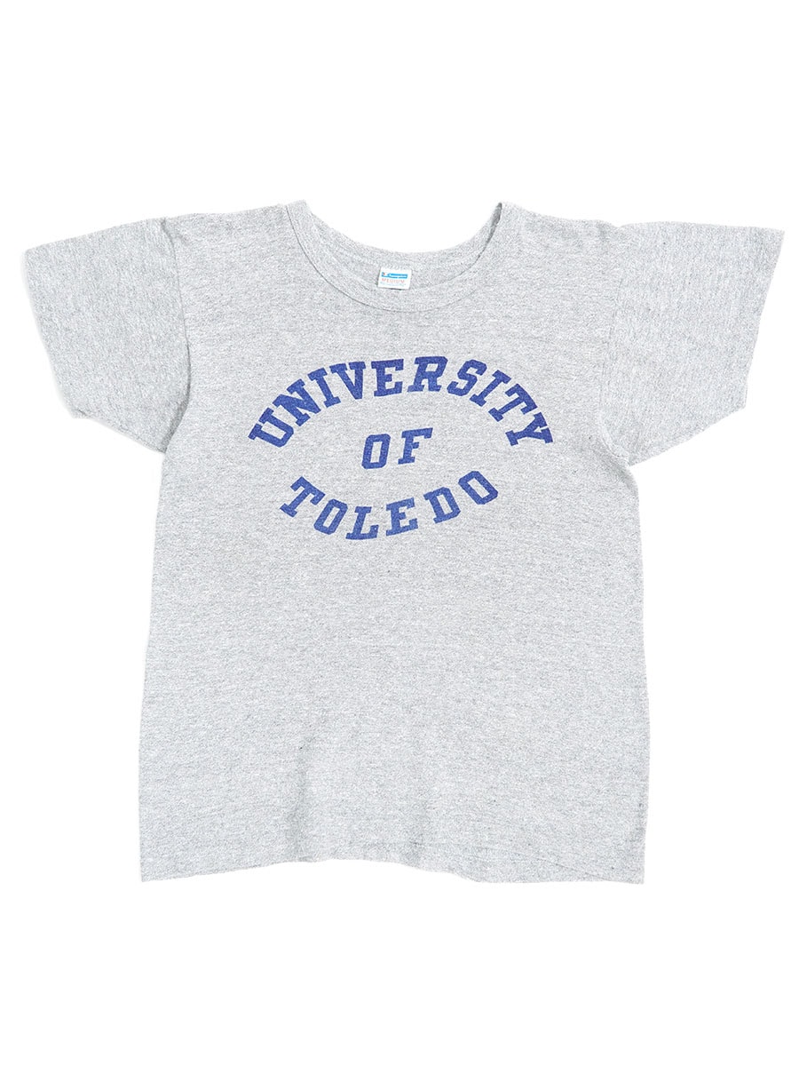 70s バータグ初期　グレーTシャツ 70年代バータグ88/12 チャンピオンカレッジTシャツ M | CUSTOM FEVER