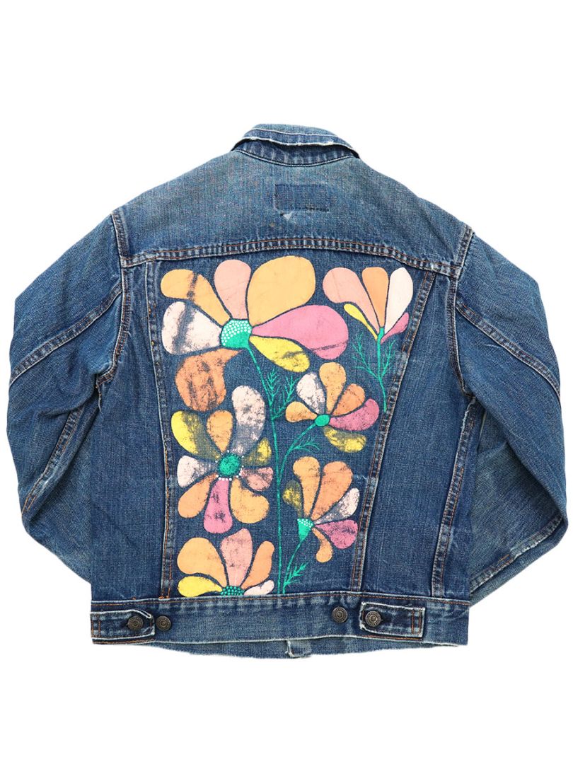 LEVI'S 70505 BigE デニムジャケット 60s ベルベルジン購入品 60's Levi's 70505 BIG-E デニムジャケット 良色落ち ペイント 実寸(34