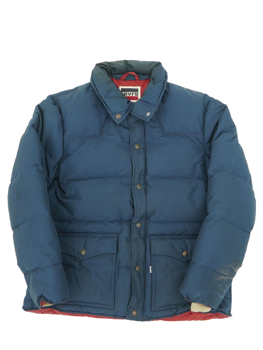 80's Levi's ウエスタンヨーク ダウンジャケット ネイビー 表記(XL