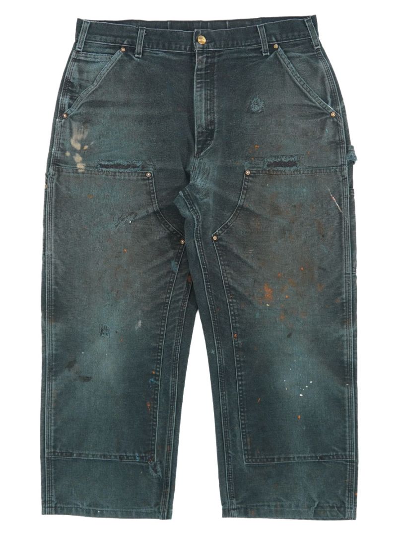 カーハート ダブルニー ダックペインターパンツ ヒゲ 実寸(36x24位