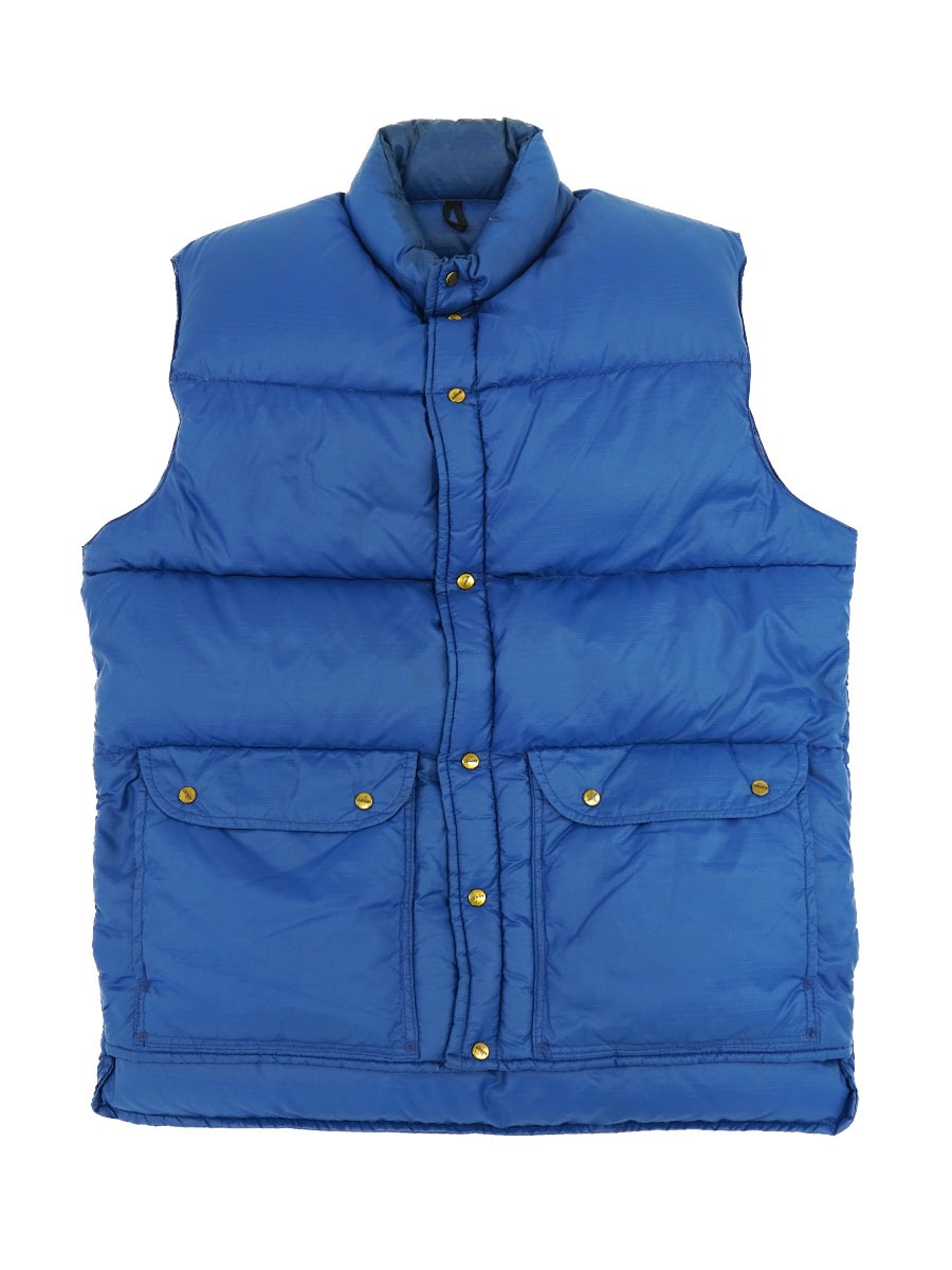 70's ウールリッチ ダウンベスト リップストップ ブルー wool rich