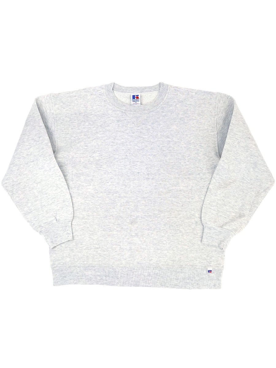 【90s】RUSSELL ATHLETIC 無地スウェット　グレー 90's RUSSELL ATHLETIC 無地 前Vスウェット グレー 表記(XL) USA製