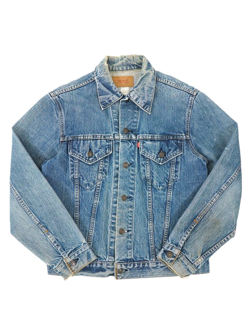 70's Levi's 70505 スモールe デニムジャケット 40サイズ 70's Levi's 70505 スモールe デニムジャケット 縦落ち 表記(40