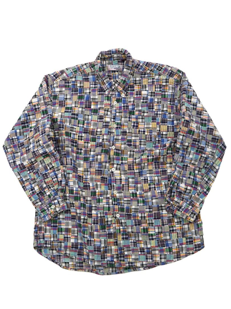 90'S MURRAY'S TOGGERY SHOP PATCH WORK B.D SHIRT (SIZE.X LARGE)