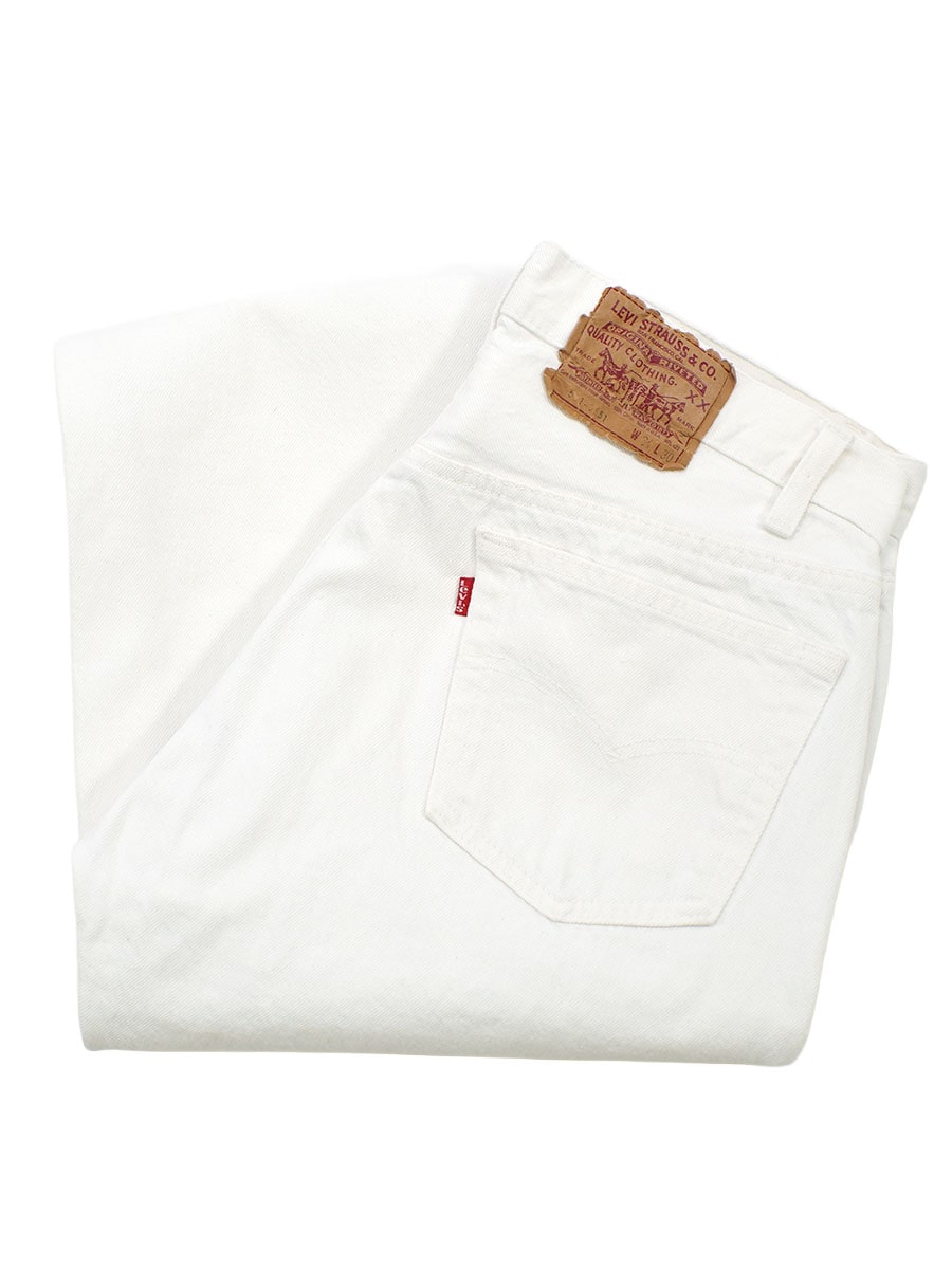 80's Levi's 501 ホワイト デニムパンツ 表記(34x30) USA製 | すべての