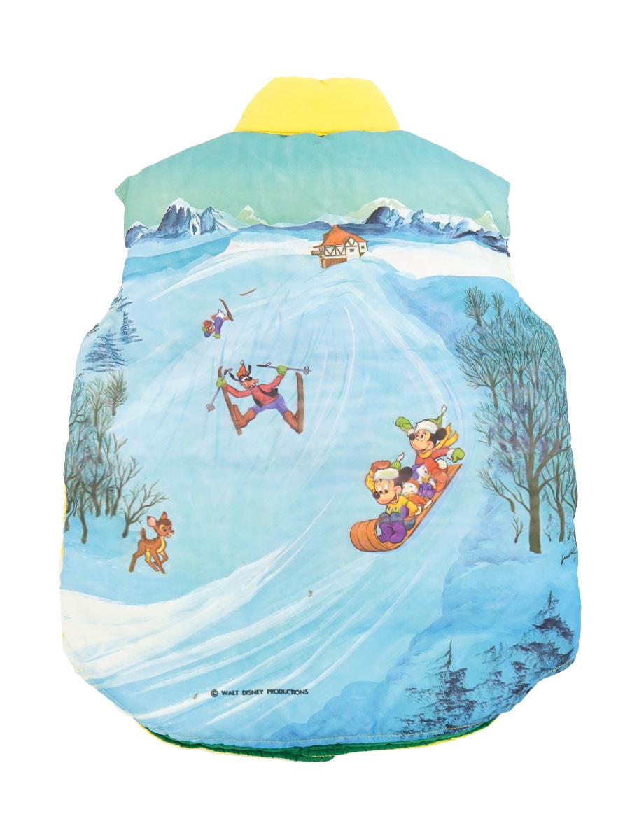 70's STRUGGLE GEAR ''DISNEY'' プリント ダウンベスト 表記(M) | NEW