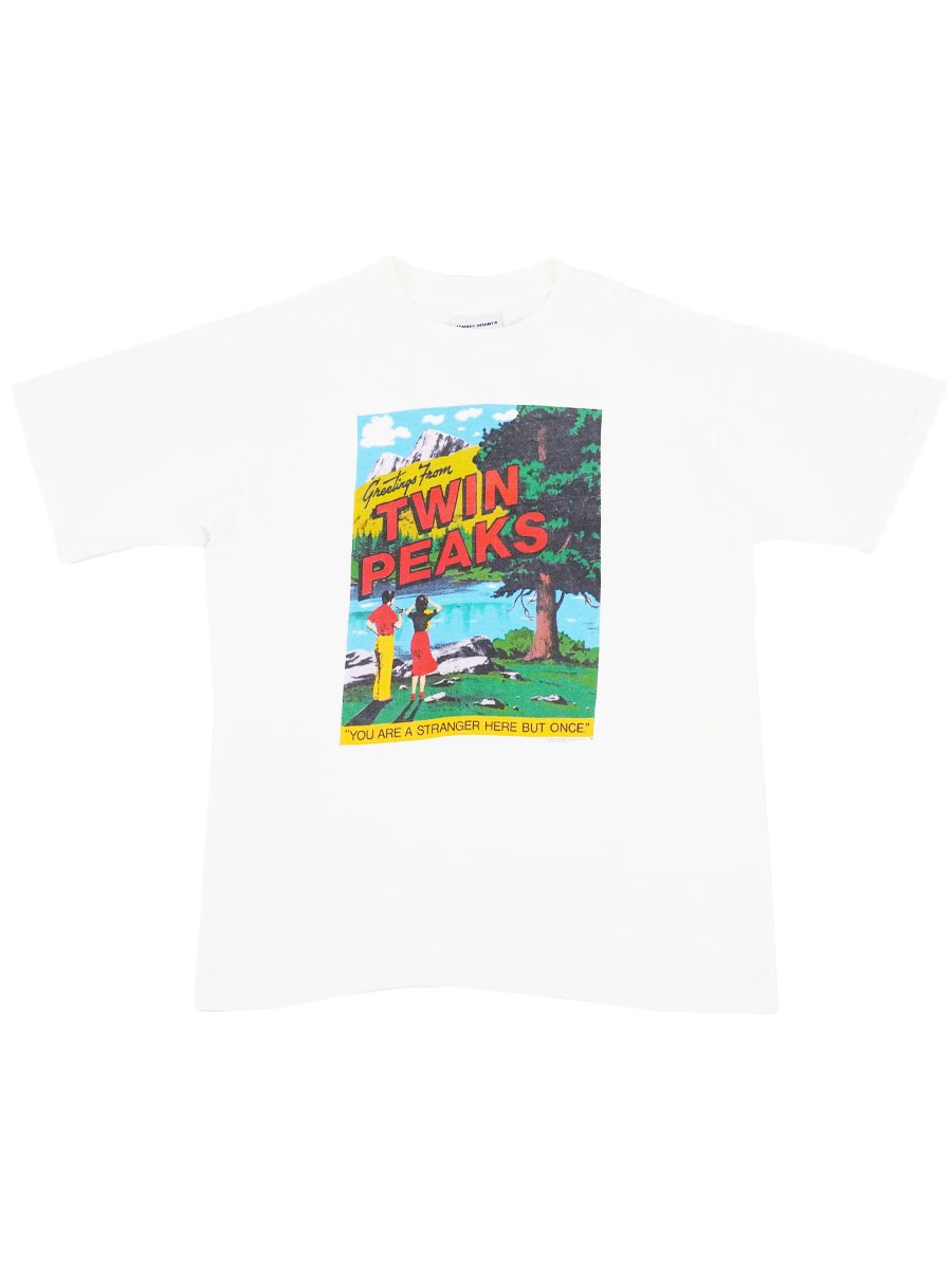 90's STANLEY DESANTIS ''TWIN PEAKS'' プリントTシャツ ホワイト 表記