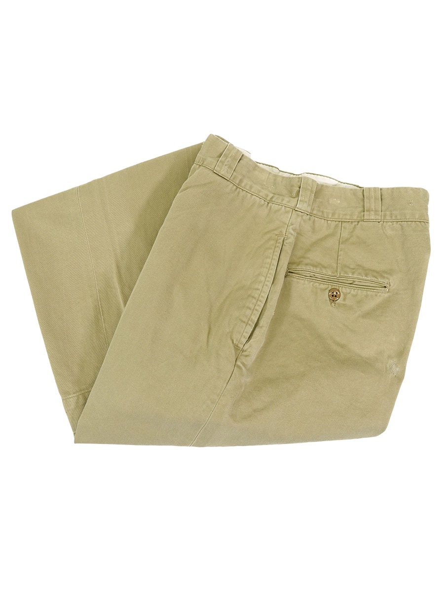 60's U.S.ARMY チノトラウザーズ ジッパーフライ 表記(32x31)① | NEW