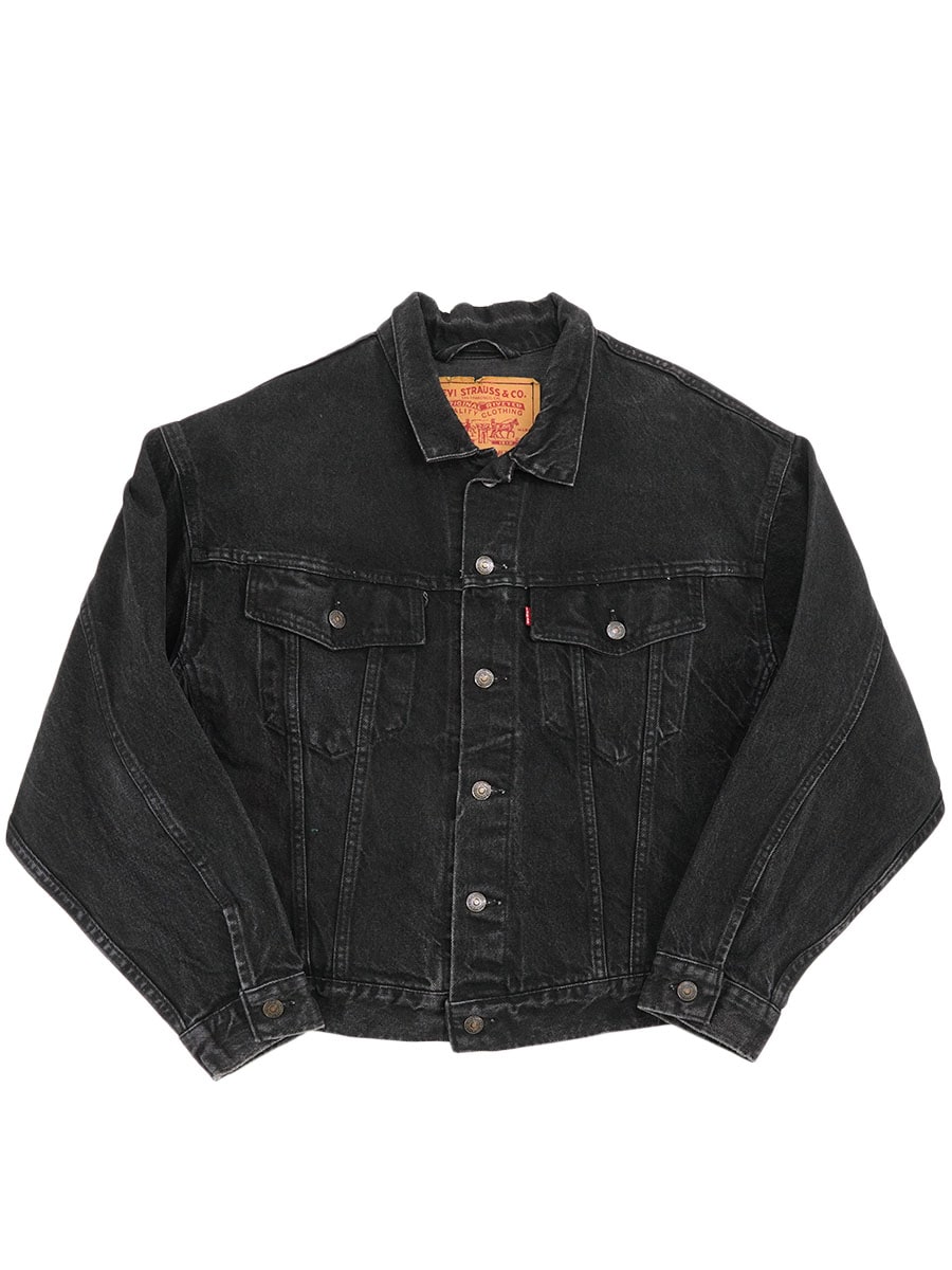 90's Levi's 70598 4ポケ ブラックデニムジャケット 表記(M