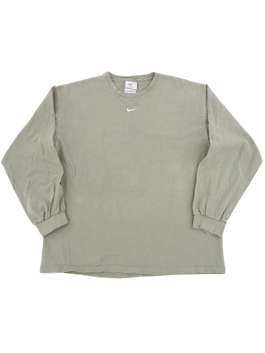 90's NIKE センタースウォッシュ ロングスリーブTシャツ アスファルト