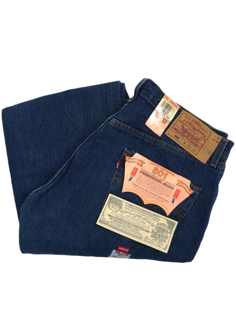 90's Levi's 501 デニムパンツ 濃青 表記(36x32) ワンウォッシュDEAD