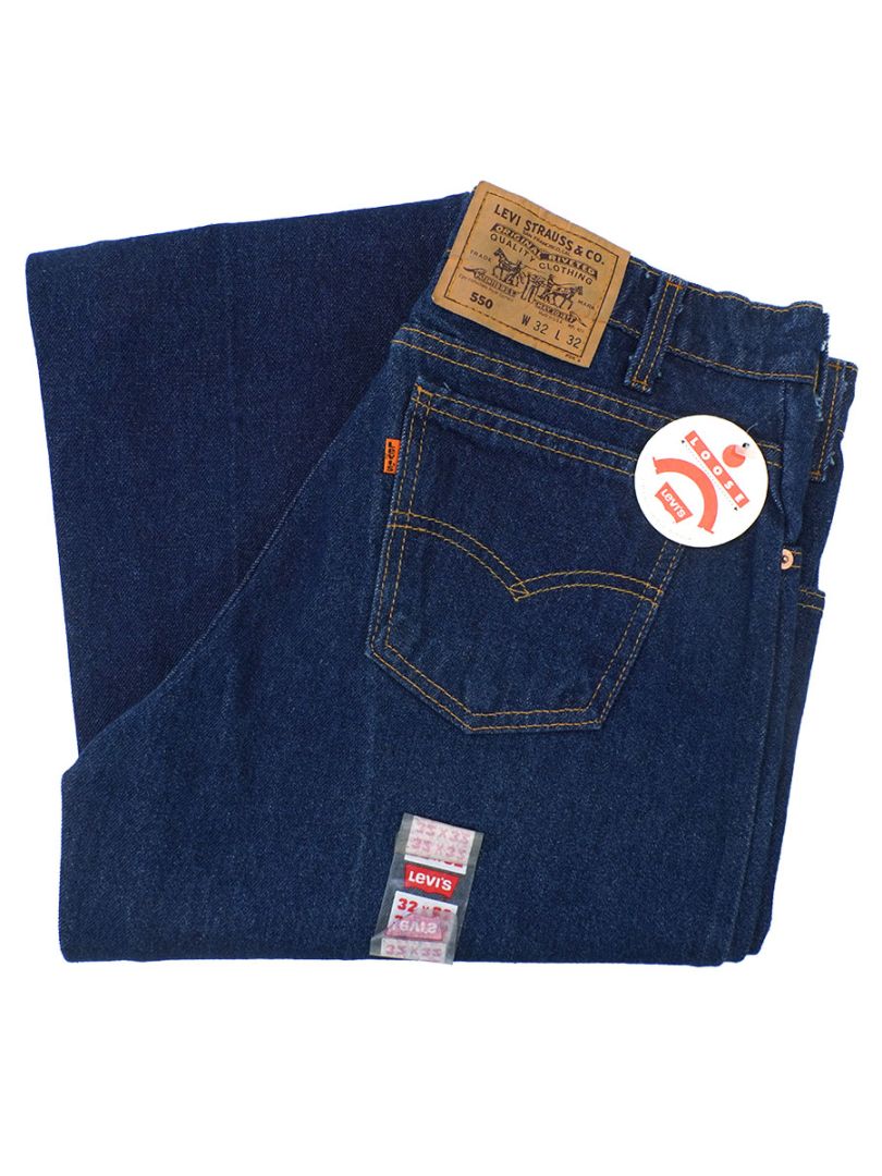 90's Levi's 550 デニムパンツ 濃青 USA製 表記(32x32) ワンウォッシュ