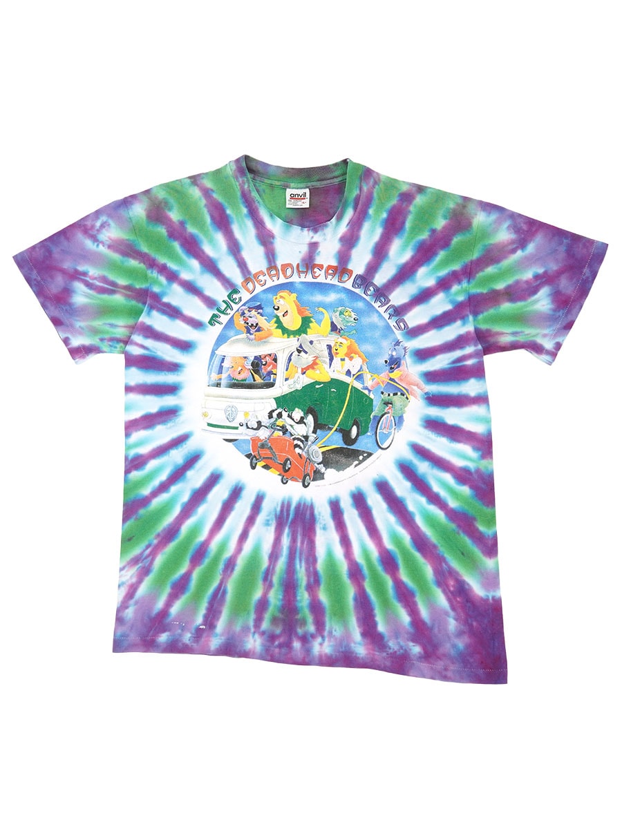 90's anvil グレイトフル・デッド ''THE DEADHEAD BEARS'' タイダイT