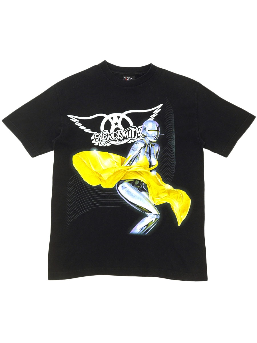 00'S GIANT AEROSMITH ''JUST PUSH PLAY WORLD TOUR 2001'' T SHIRT
