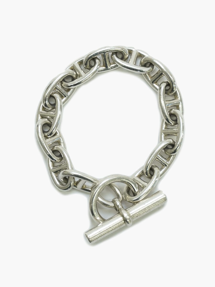 VINTAGE HERMES CHAINE D'ANCRE BRACELET GM (13LINK)